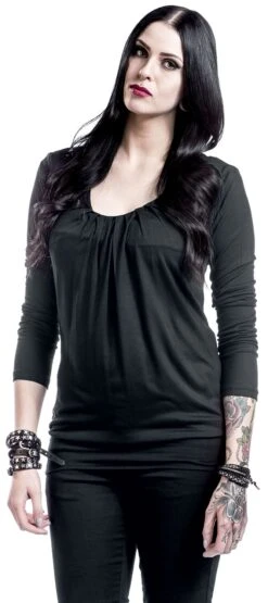 "Frail Shirt" Langarmshirt Schwarz Von Black Premium By EMP -Forbunrs Geschaft 193565wa emp