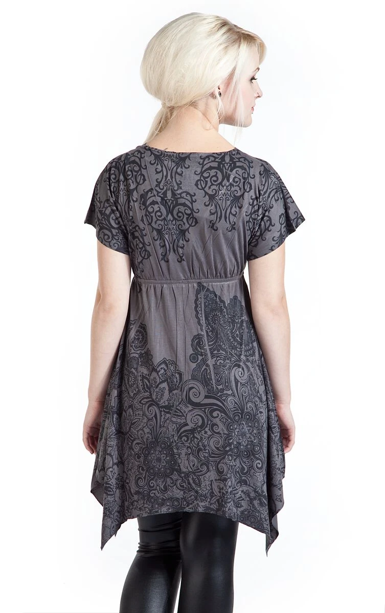 "Smock" Kurzes Kleid Grau Von Innocent 8 "Smock" Kurzes Kleid Grau Von Innocent – Bild 6