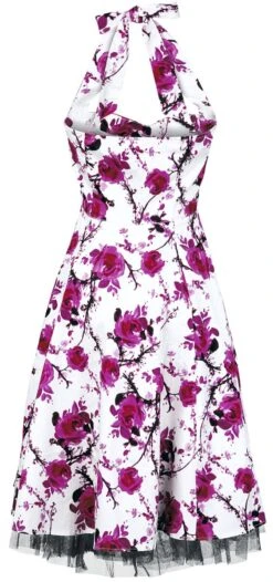 "Pink Floral Dress" Mittellanges Kleid Weiß/pink Von H&R London -Forbunrs Geschaft 232338b