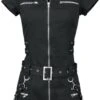 "Black Zip Dress" Kurzes Kleid Schwarz Von H&R London -Forbunrs Geschaft 236295a