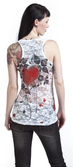 "Rose Heart" Top Weiß Von Innocent 13 "Rose Heart" Top Weiß Von Innocent -Forbunrs Geschaft 251884wb emp