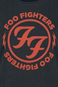 "Logo Red Circle" T-Shirt Schwarz Von Foo Fighters -Forbunrs Geschaft 293238d