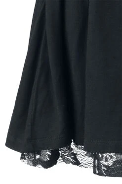 "Floral Lace Skirt" Kurzer Rock Schwarz Von Rotterdamned -Forbunrs Geschaft 322190d emp
