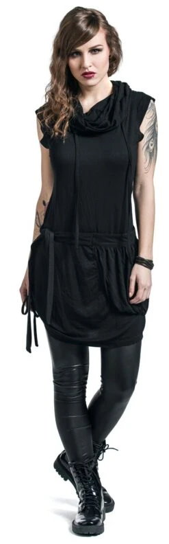 "High Neck Dress" Kurzes Kleid Schwarz Von RED By EMP -Forbunrs Geschaft 325252wa emp