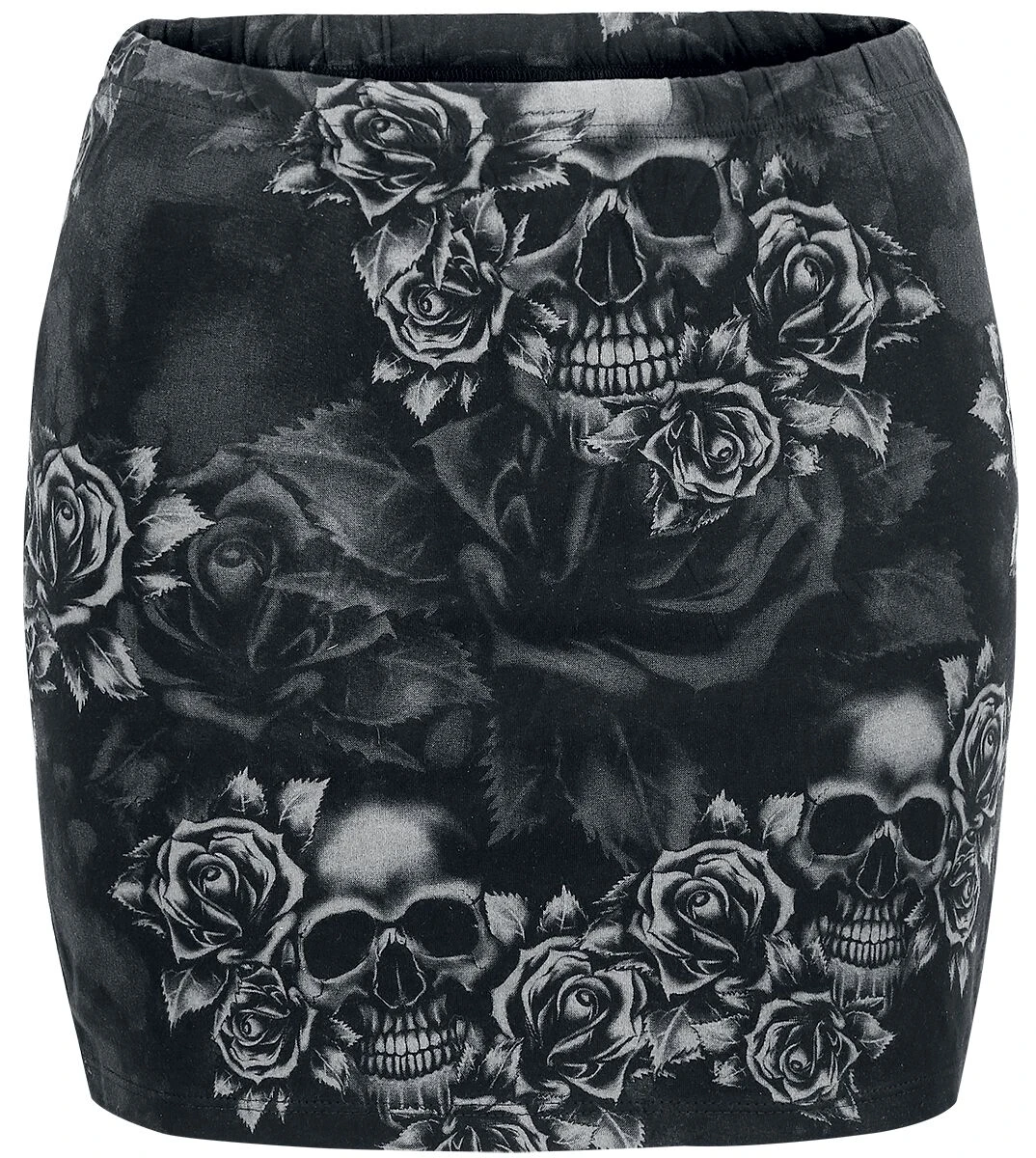 "The Double Life" Kurzer Rock Schwarz/grau Von Black Premium By EMP 4 "The Double Life" Kurzer Rock Schwarz/grau Von Black Premium By EMP – Bild 2