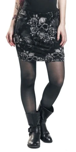 "The Double Life" Kurzer Rock Schwarz/grau Von Black Premium By EMP 19 "The Double Life" Kurzer Rock Schwarz/grau Von Black Premium By EMP -Forbunrs Geschaft 325616wa emp