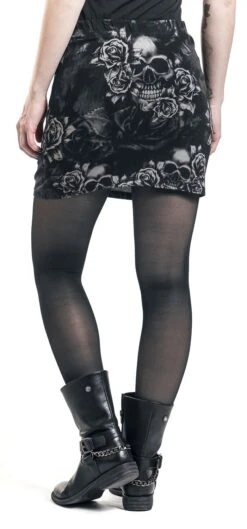 "The Double Life" Kurzer Rock Schwarz/grau Von Black Premium By EMP 21 "The Double Life" Kurzer Rock Schwarz/grau Von Black Premium By EMP -Forbunrs Geschaft 325616wb emp