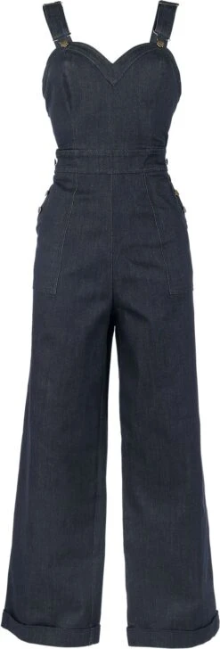 "Marlene Latzhose" Latzhose Blau Von Voodoo Vixen