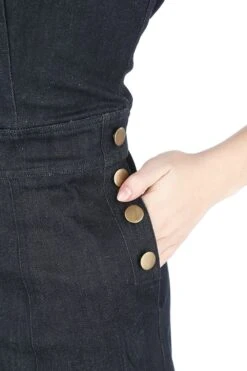 "Marlene Latzhose" Latzhose Blau Von Voodoo Vixen -Forbunrs Geschaft 330205d emp