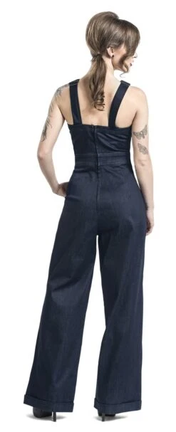 "Marlene Latzhose" Latzhose Blau Von Voodoo Vixen -Forbunrs Geschaft 330205wb