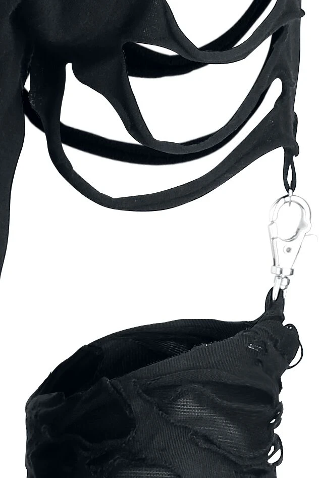 "Days Without" Langarmshirt Schwarz Von Gothicana By EMP 8 "Days Without" Langarmshirt Schwarz Von Gothicana By EMP – Bild 6