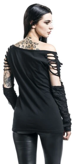 "Days Without" Langarmshirt Schwarz Von Gothicana By EMP 19 "Days Without" Langarmshirt Schwarz Von Gothicana By EMP -Forbunrs Geschaft 340218wb emp