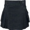 "Kilt" Kurzer Rock Schwarz Von Black Premium By EMP -Forbunrs Geschaft 340593a
