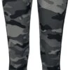 "Ladies Camo Stripe Leggings" Leggings Darkcamo/schwarz Von Urban Classics