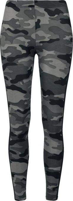 "Ladies Camo Stripe Leggings" Leggings Darkcamo/schwarz Von Urban Classics