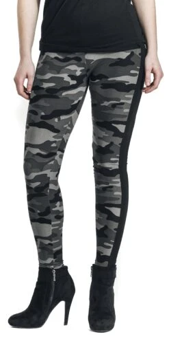 "Ladies Camo Stripe Leggings" Leggings Darkcamo/schwarz Von Urban Classics -Forbunrs Geschaft 344077wa
