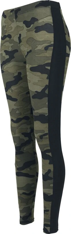 "Ladies Camo Stripe Leggings" Leggings Woodland/schwarz Von Urban Classics -Forbunrs Geschaft 344078c emp