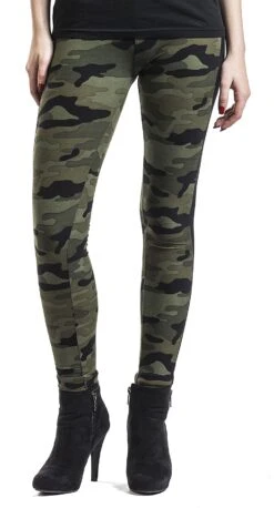 "Ladies Camo Stripe Leggings" Leggings Woodland/schwarz Von Urban Classics -Forbunrs Geschaft 344078wa emp