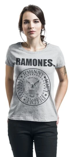 "Seal" T-Shirt Grau Meliert Von Ramones -Forbunrs Geschaft 347240wa
