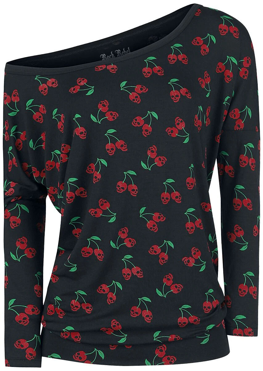 "Fast And Loose" Langarmshirt Schwarz Von Rock Rebel By EMP 3 "Fast And Loose" Langarmshirt Schwarz Von Rock Rebel By EMP