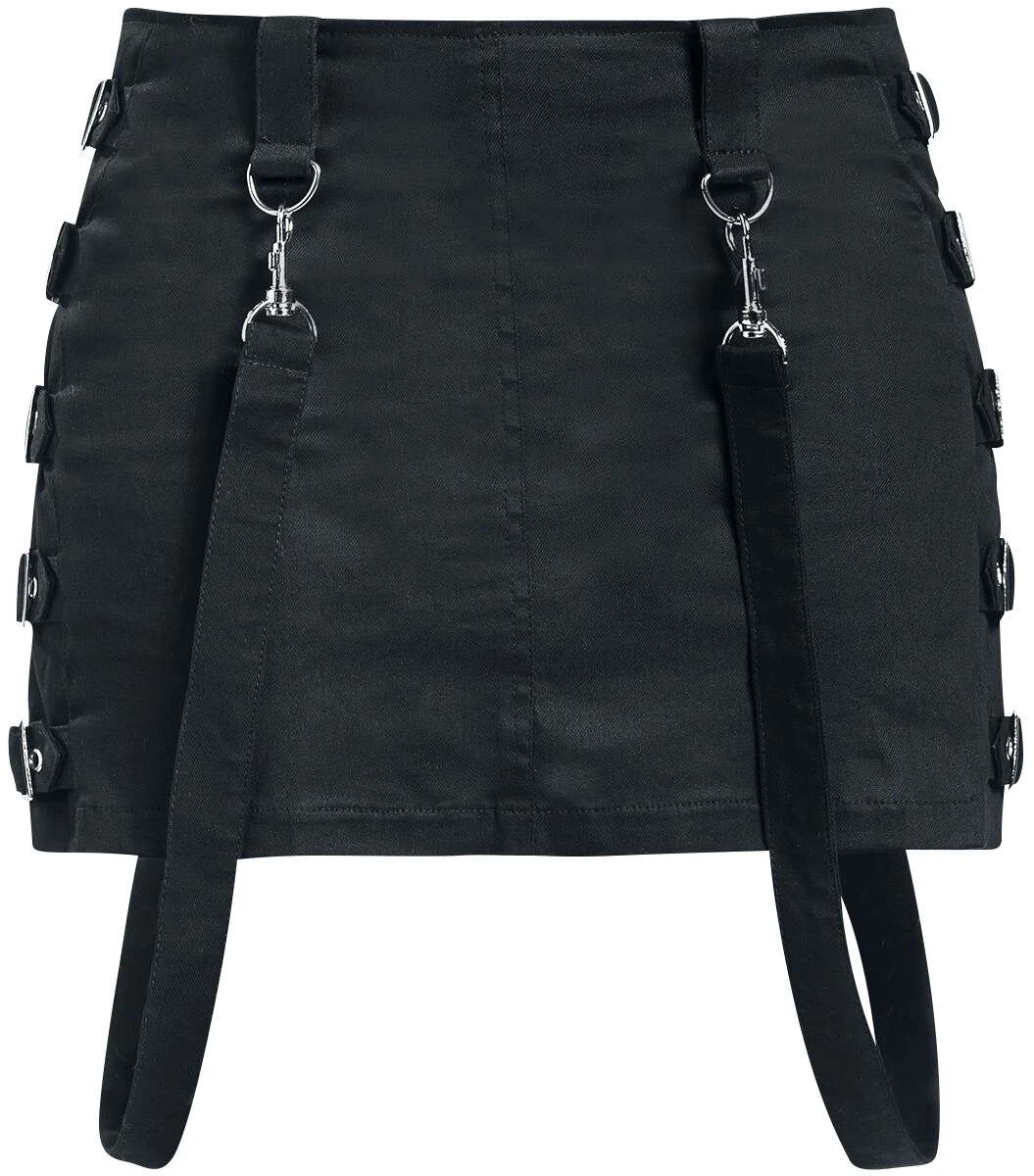 "The Betrayal" Kurzer Rock Schwarz Von Gothicana By EMP 3 "The Betrayal" Kurzer Rock Schwarz Von Gothicana By EMP