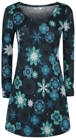 "Flower Rounds Winter Dress" Kurzes Kleid Schwarz Von Innocent