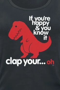 "Sad T-Rex" Top Schwarz Von Goodie Two Sleeves -Forbunrs Geschaft 351741d emp