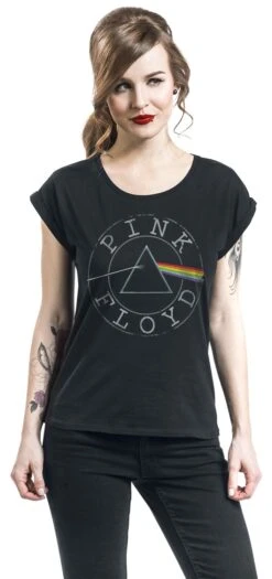 "Logo Circle" T-Shirt Schwarz Von Pink Floyd -Forbunrs Geschaft 354125wa emp