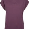 "Ladies Extended Shoulder Tee" T-Shirt Plum Von Urban Classics -Forbunrs Geschaft 355976a