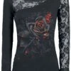 "Burnt Rose" Langarmshirt Schwarz Von Spiral -Forbunrs Geschaft 359694a emp
