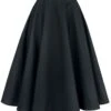 "Paula Skirt" Mittellanger Rock Schwarz Von Hell Bunny -Forbunrs Geschaft 376301a
