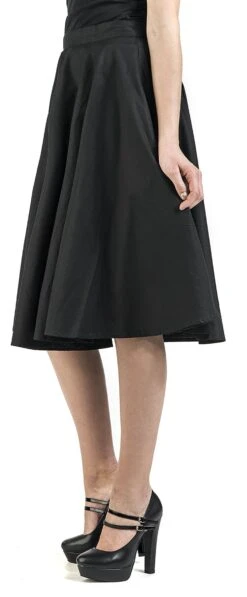 "Paula Skirt" Mittellanger Rock Schwarz Von Hell Bunny -Forbunrs Geschaft 376301wa2
