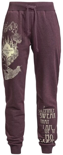 "Karte Des Rumtreibers" Trainingshose Bordeaux Meliert Von Harry Potter