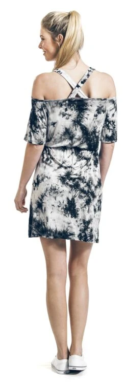 "Saga Tie Dye" Kurzes Kleid Grau Von Innocent -Forbunrs Geschaft 376758wb