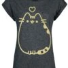 "Golden Pusheen" T-Shirt Charcoal Meliert Von Pusheen -Forbunrs Geschaft 379470a