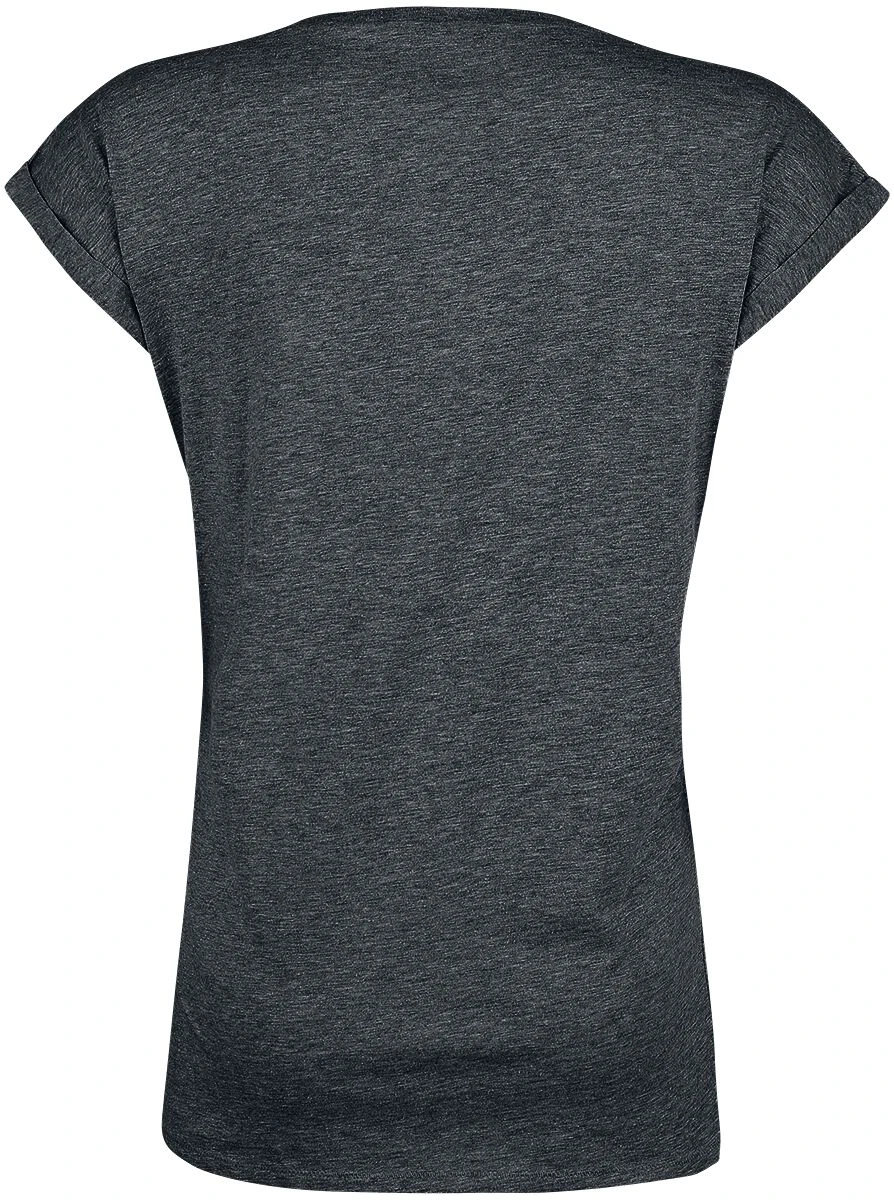 "Golden Pusheen" T-Shirt Charcoal Meliert Von Pusheen 4 "Golden Pusheen" T-Shirt Charcoal Meliert Von Pusheen – Bild 2