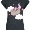 "Pusheenicorn Clouds" T-Shirt Charcoal Meliert Von Pusheen -Forbunrs Geschaft 379473a