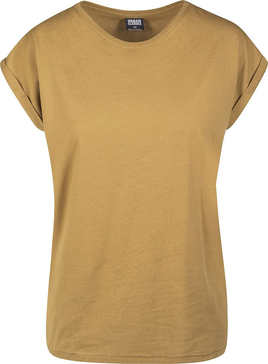 "Ladies Extended Shoulder Tee" T-Shirt Sand Von Urban Classics 3 "Ladies Extended Shoulder Tee" T-Shirt Sand Von Urban Classics