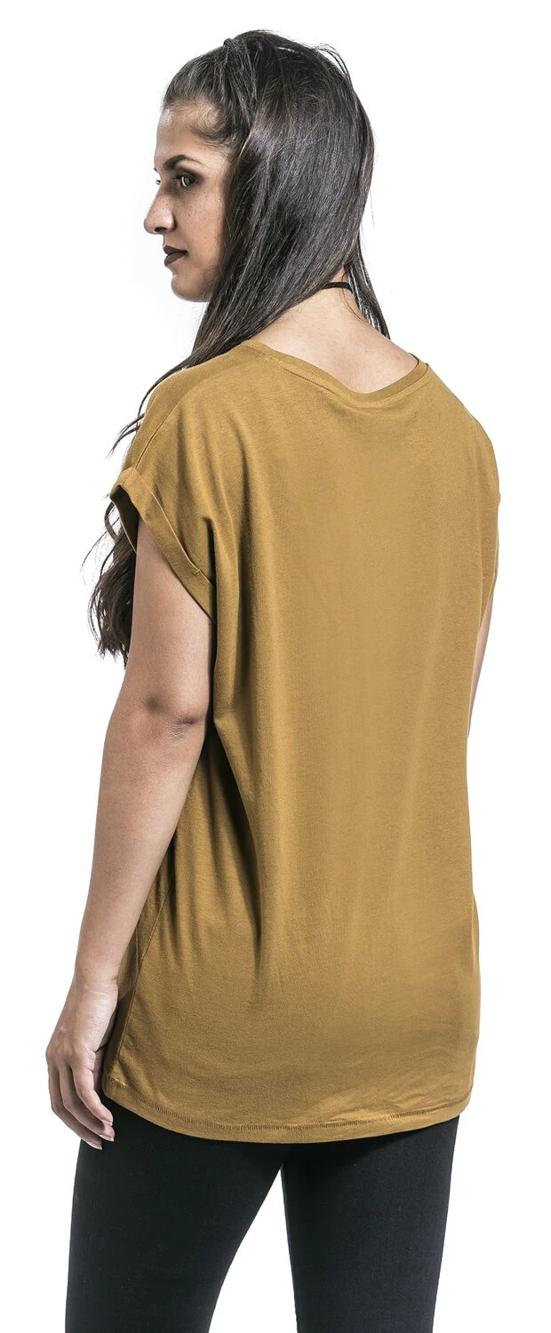 "Ladies Extended Shoulder Tee" T-Shirt Sand Von Urban Classics 7 "Ladies Extended Shoulder Tee" T-Shirt Sand Von Urban Classics – Bild 5