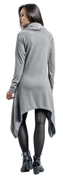 "Hazard Dress" Kurzes Kleid Grau Von Poizen Industries -Forbunrs Geschaft 383955wb
