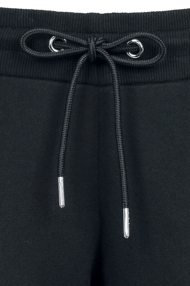 "Ladies College Contrast Sweatpants" Trainingshose Schwarz/weiß Von Urban Classics 6 "Ladies College Contrast Sweatpants" Trainingshose Schwarz/weiß Von Urban Classics – Bild 4