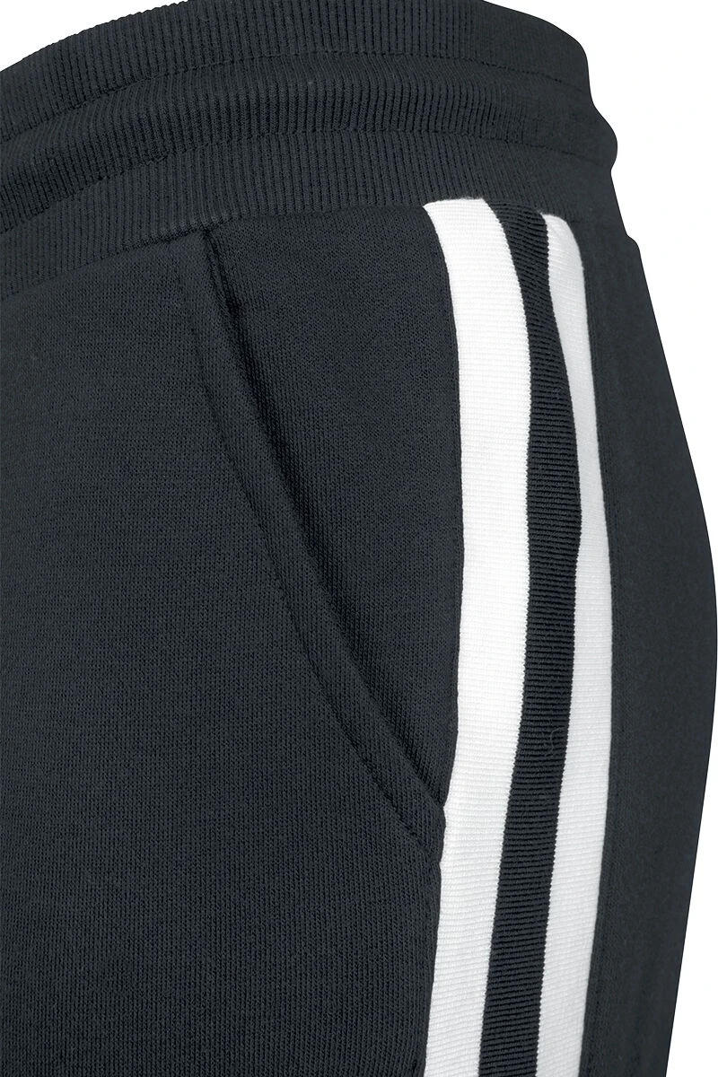 "Ladies College Contrast Sweatpants" Trainingshose Schwarz/weiß Von Urban Classics 7 "Ladies College Contrast Sweatpants" Trainingshose Schwarz/weiß Von Urban Classics – Bild 5