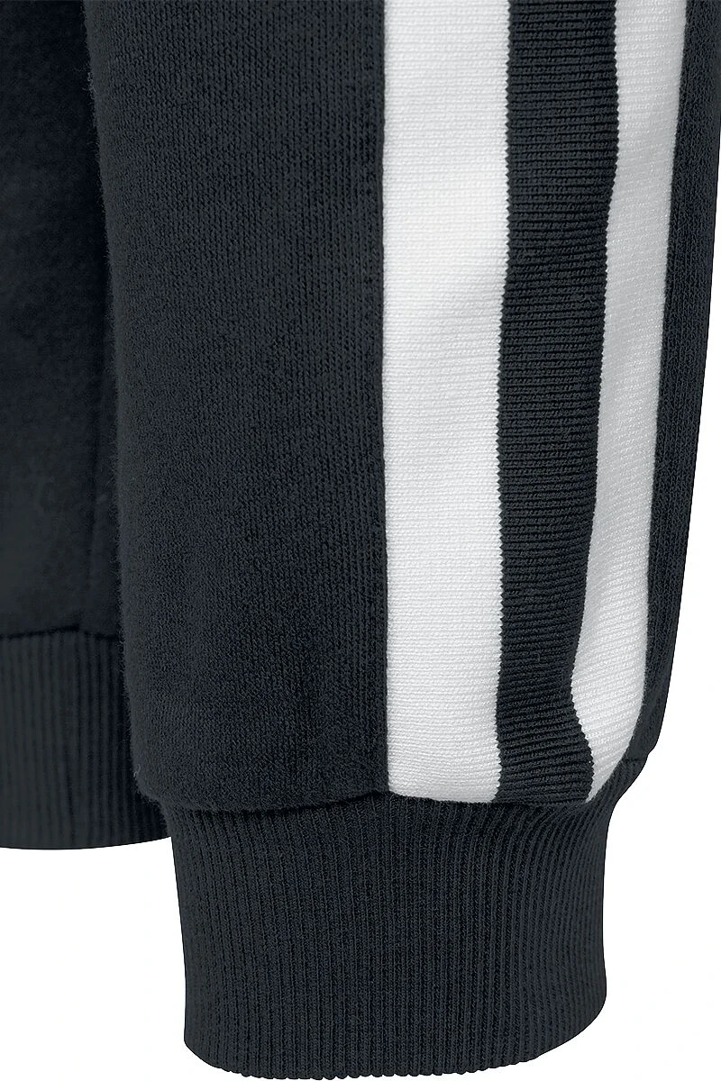 "Ladies College Contrast Sweatpants" Trainingshose Schwarz/weiß Von Urban Classics 8 "Ladies College Contrast Sweatpants" Trainingshose Schwarz/weiß Von Urban Classics – Bild 6