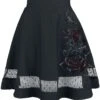 "Bleeding Roses" Kurzer Rock Schwarz Von Alchemy England -Forbunrs Geschaft 384706a
