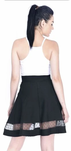 "Bleeding Roses" Kurzer Rock Schwarz Von Alchemy England -Forbunrs Geschaft 384706wb