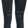 "Leggings With Insert Lace" Leggings Schwarz Von Rotterdamned -Forbunrs Geschaft 385668a