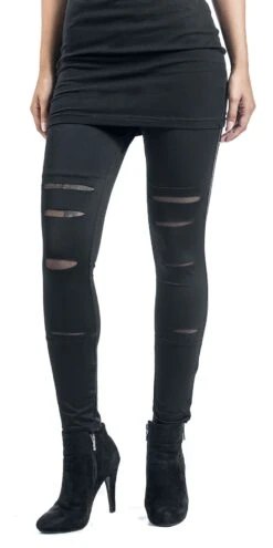 "Leggings With Insert Lace" Leggings Schwarz Von Rotterdamned -Forbunrs Geschaft 385668wa