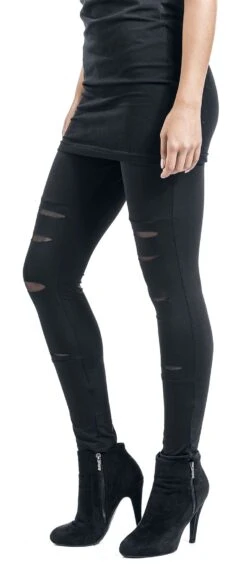 "Leggings With Insert Lace" Leggings Schwarz Von Rotterdamned -Forbunrs Geschaft 385668wa2