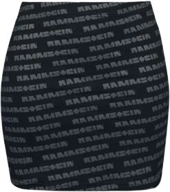 "Logo" Kurzer Rock Schwarz/grau Von Rammstein -Forbunrs Geschaft 387018c