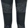 "Ladies Lace Inset Leggings" Leggings Schwarz Von Urban Classics -Forbunrs Geschaft 390354a